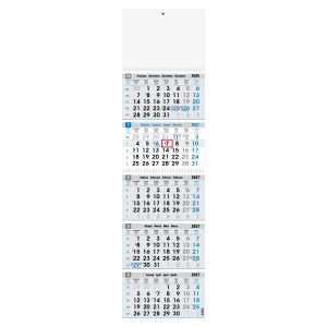 KALENDAR POSLOVNI 5-DIJELNI PLAVO/SIVI